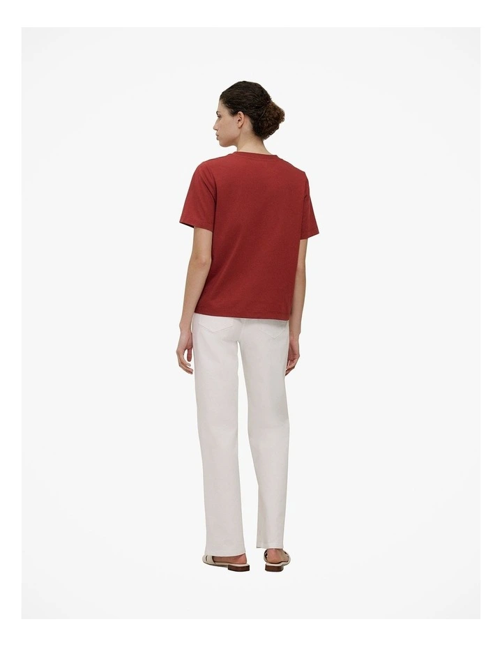 Australian Cotton Classic T-shirt in Russet image 4