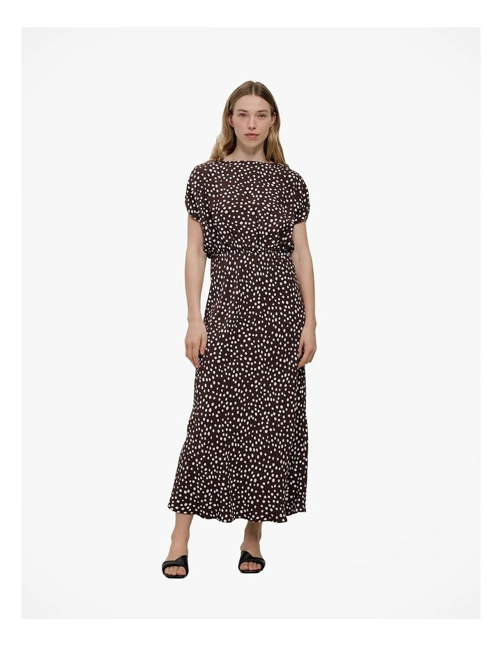 Elorie Midi Dress in Coffee image 3