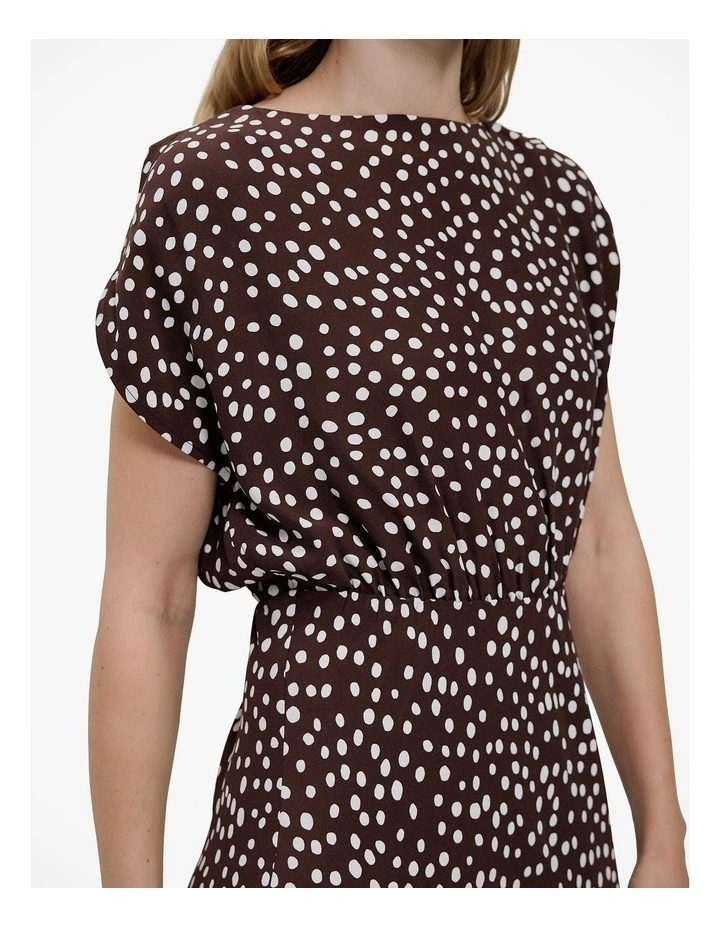 Elorie Midi Dress in Coffee image 4
