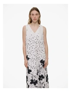 Etta Linen Column Dress in White
