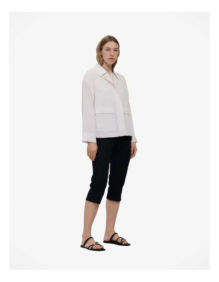 Bi-stretch Capri Pant in Black image 5
