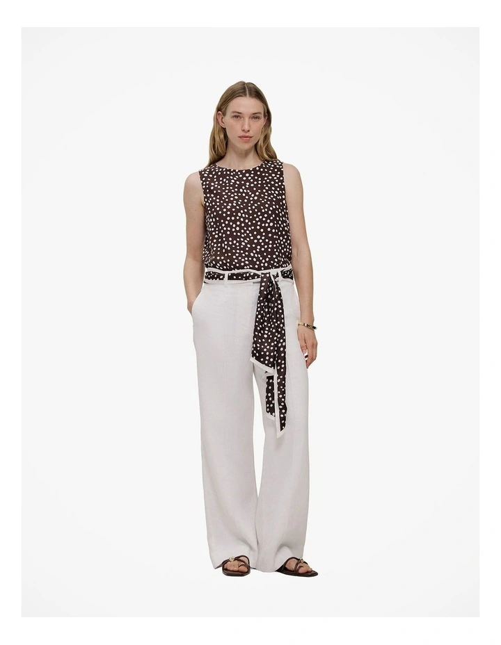Elorie Longline Tank in Coffee image 3