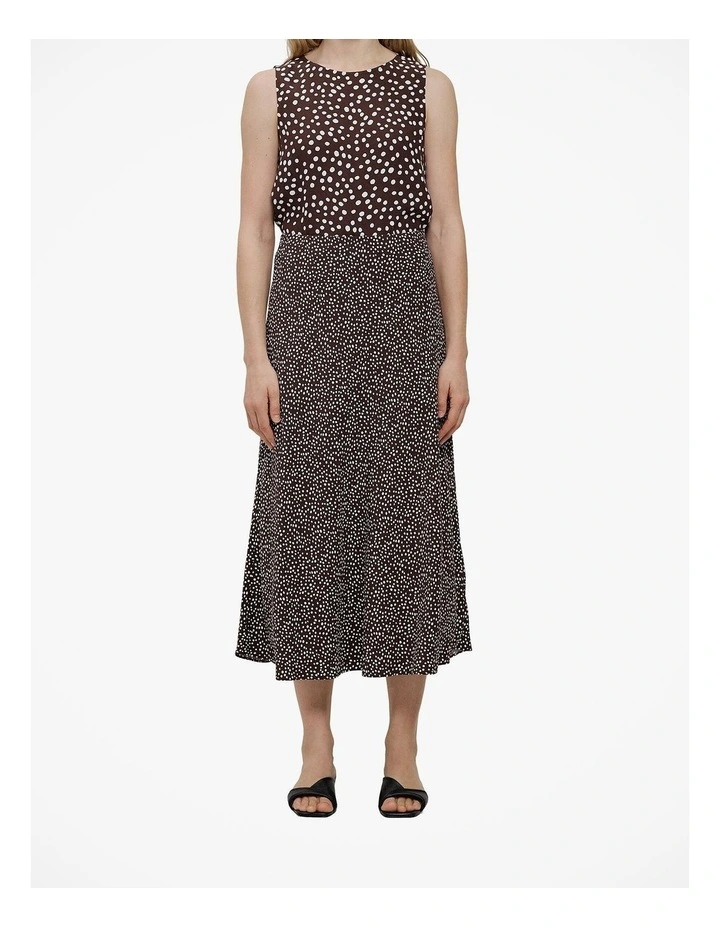 Elorie Bias Slip Skirt in Coffee image 1