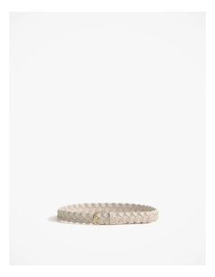 Isola Woven Belt in Alabaster