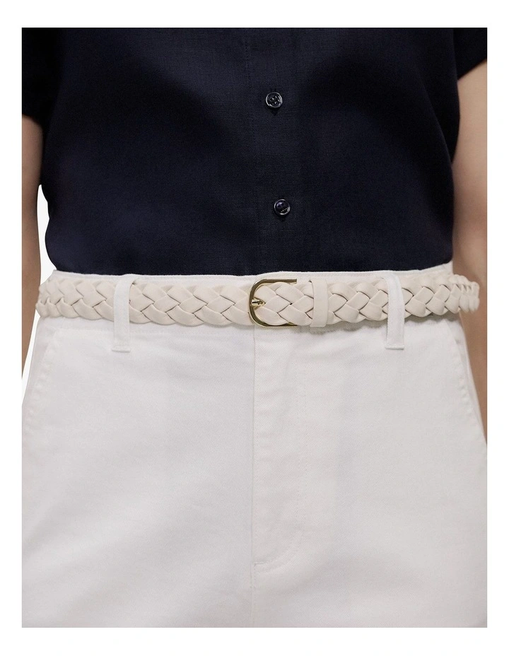 Isola Woven Belt in Alabaster image 2
