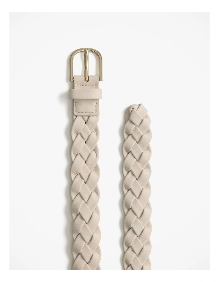 Isola Woven Belt in Alabaster image 3