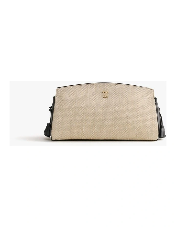 Vionne Woven Pouch in Black image 1