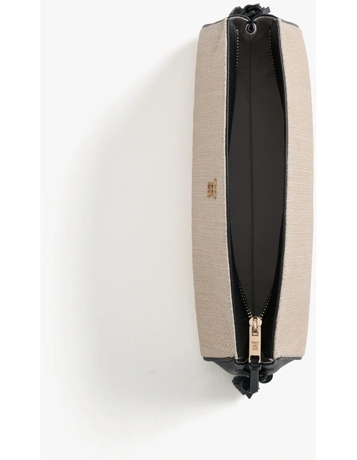 Vionne Woven Pouch in Black image 4