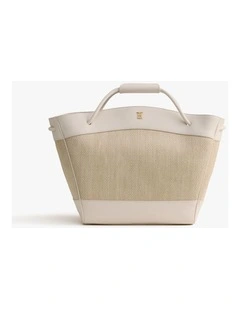 Caelis Woven Bag in Alabaster