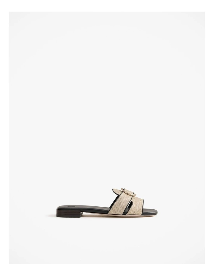 Liora Woven Slide in Black image 1