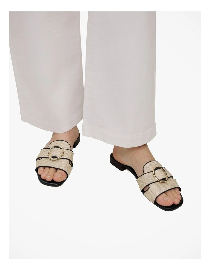 Liora Woven Slide in Black image 2