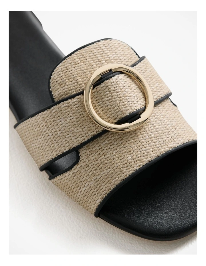 Liora Woven Slide in Black image 4