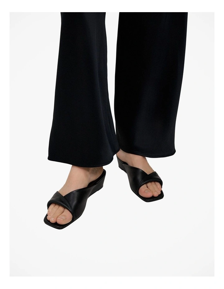 Salva Wedge Mule in Black image 2