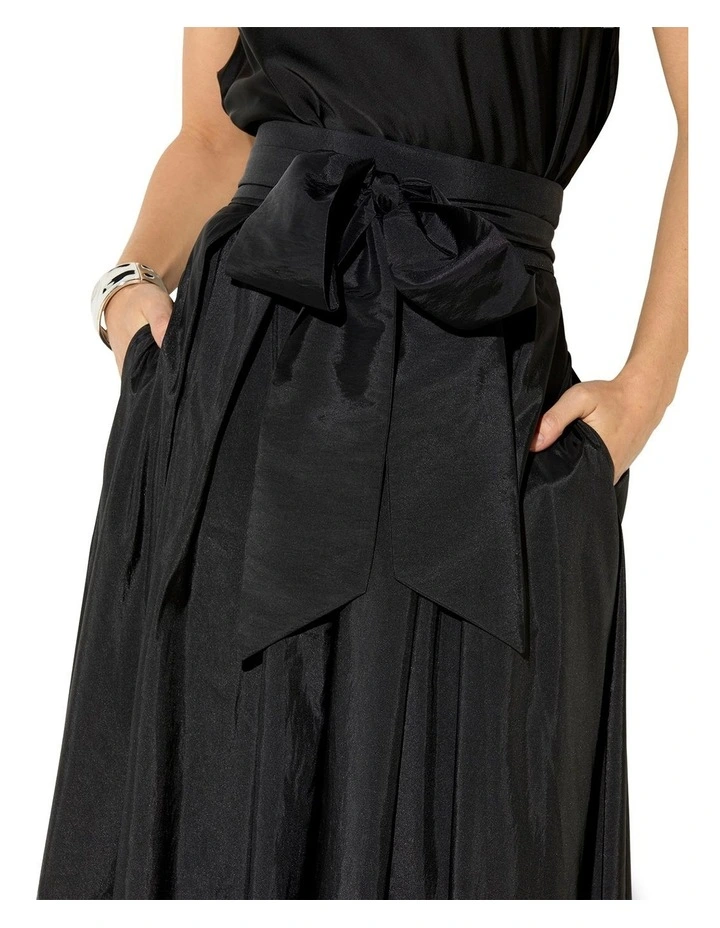 Lux Taffeta Ball Skirt in Black image 4