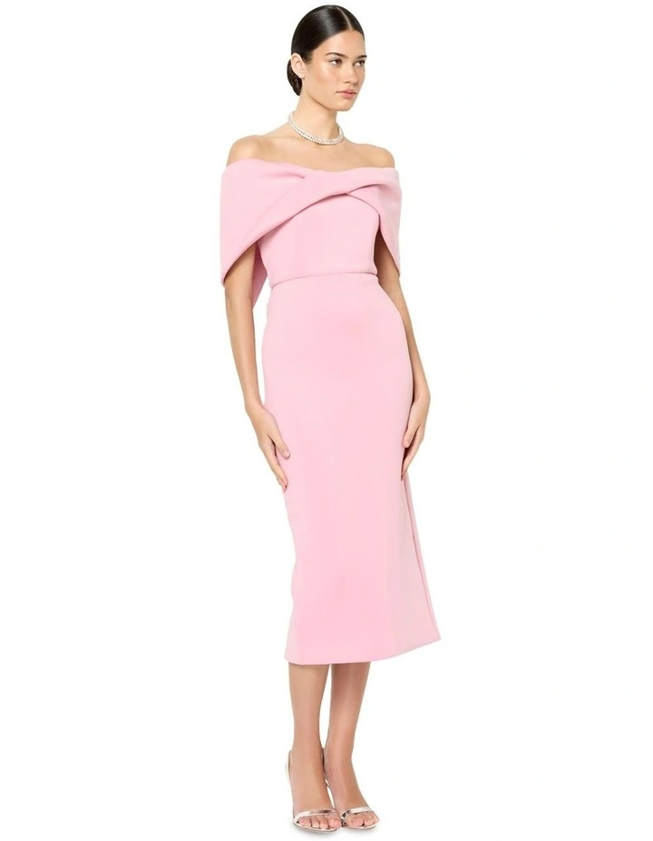 Regina Off The Shoulder Dress in Pink image 2