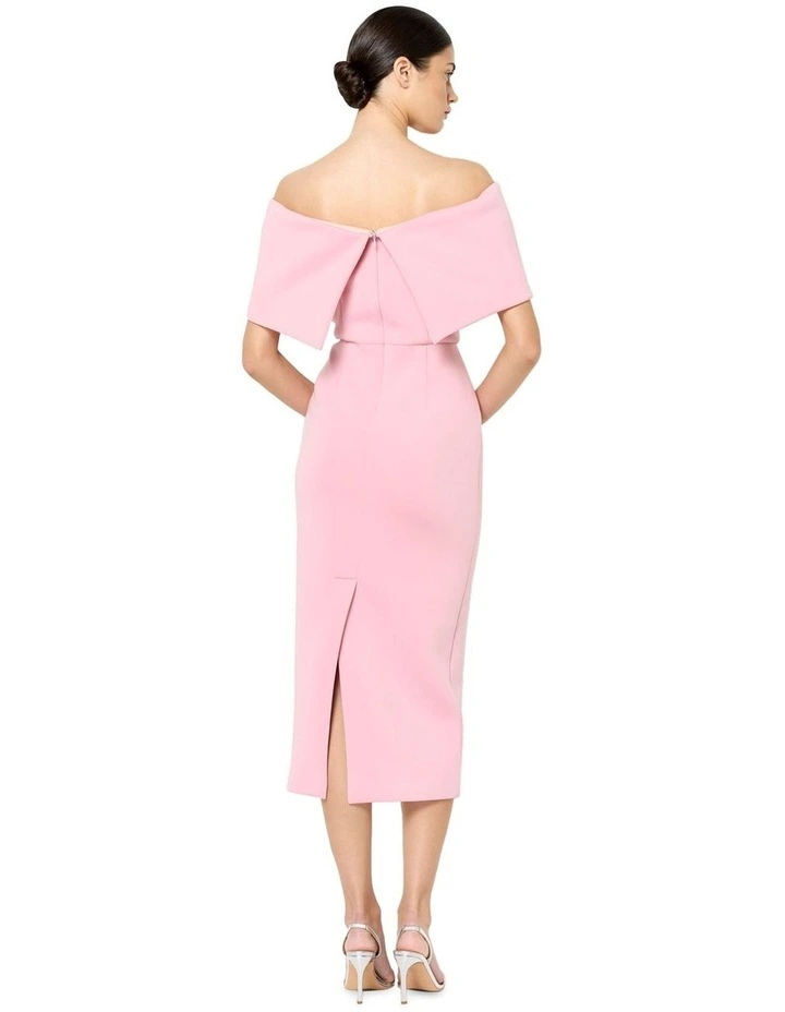 Regina Off The Shoulder Dress in Pink image 4