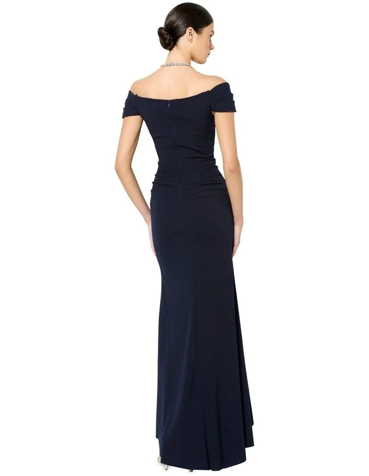 Remi Off the Shoulder Gown in Blue image 2