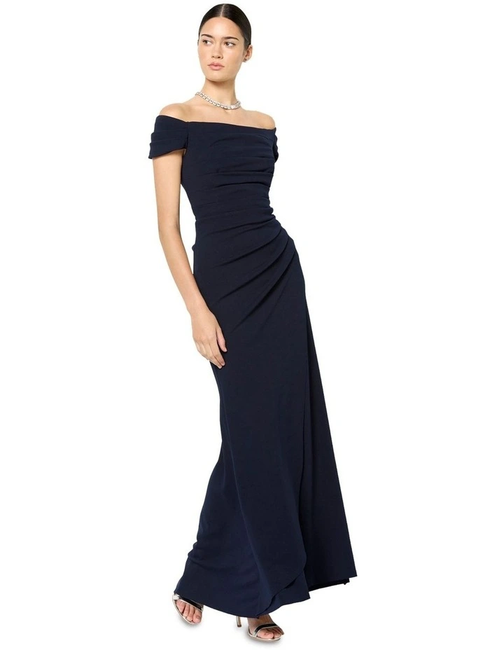 Remi Off the Shoulder Gown in Blue image 6