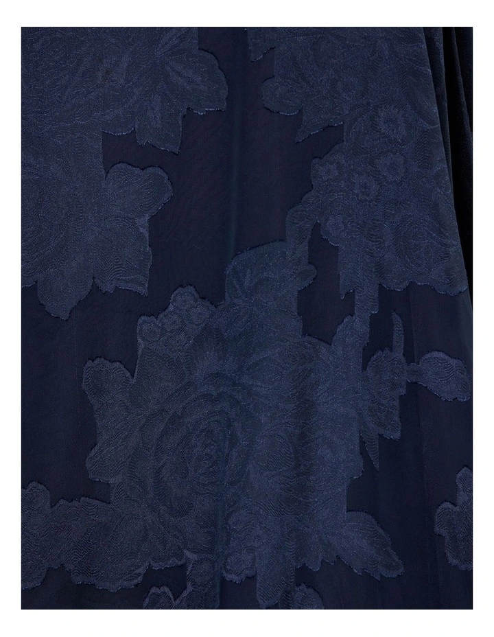 Saige Floral Wrap Dress in Blue image 5