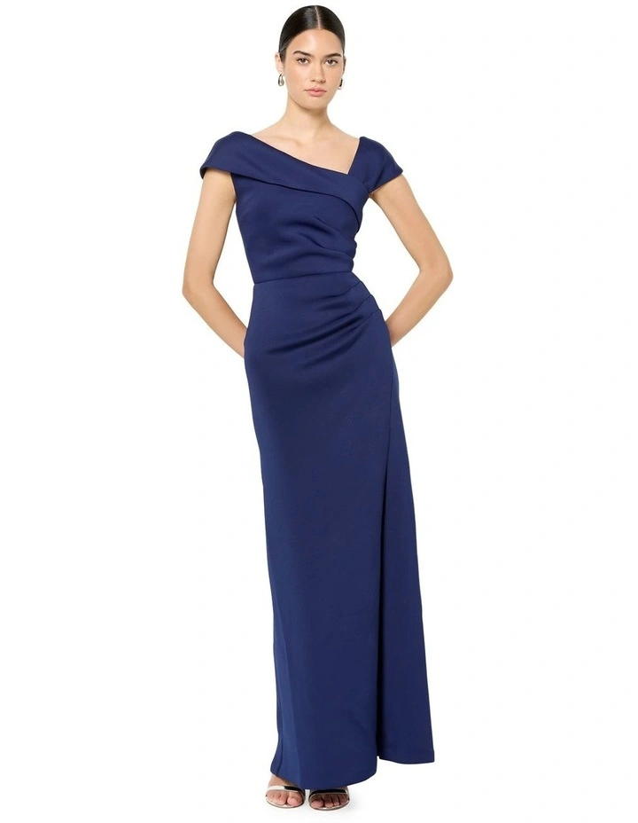 Aleena Scuba Gown in Blue image 1