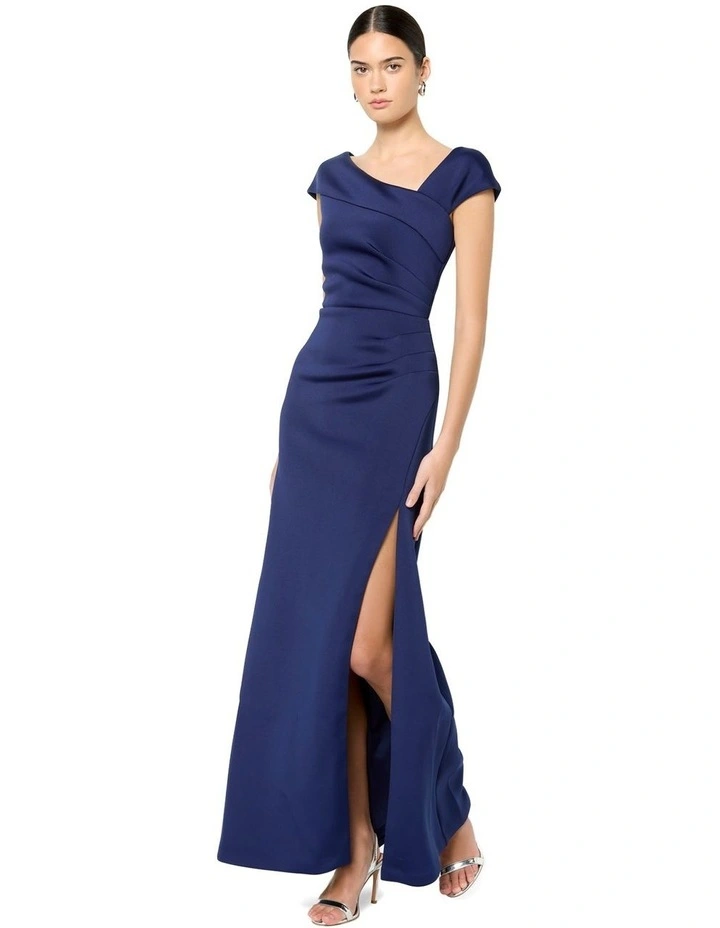 Aleena Scuba Gown in Blue image 3