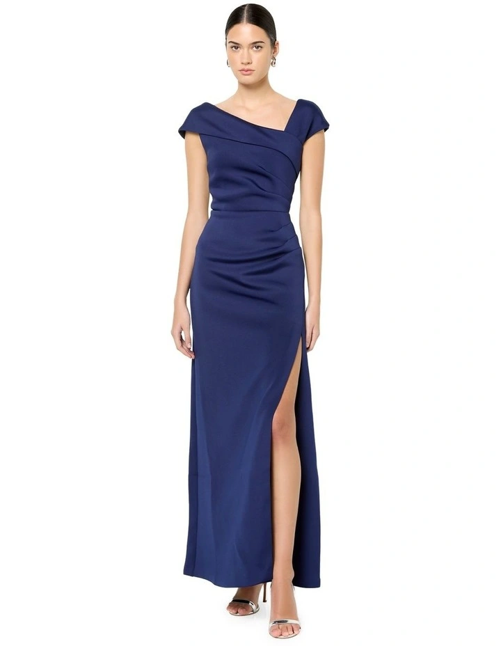 Aleena Scuba Gown in Blue image 6