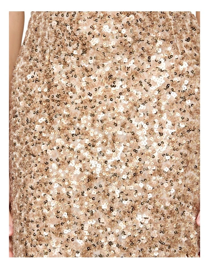 Colette Sequin Gown in Brown image 7