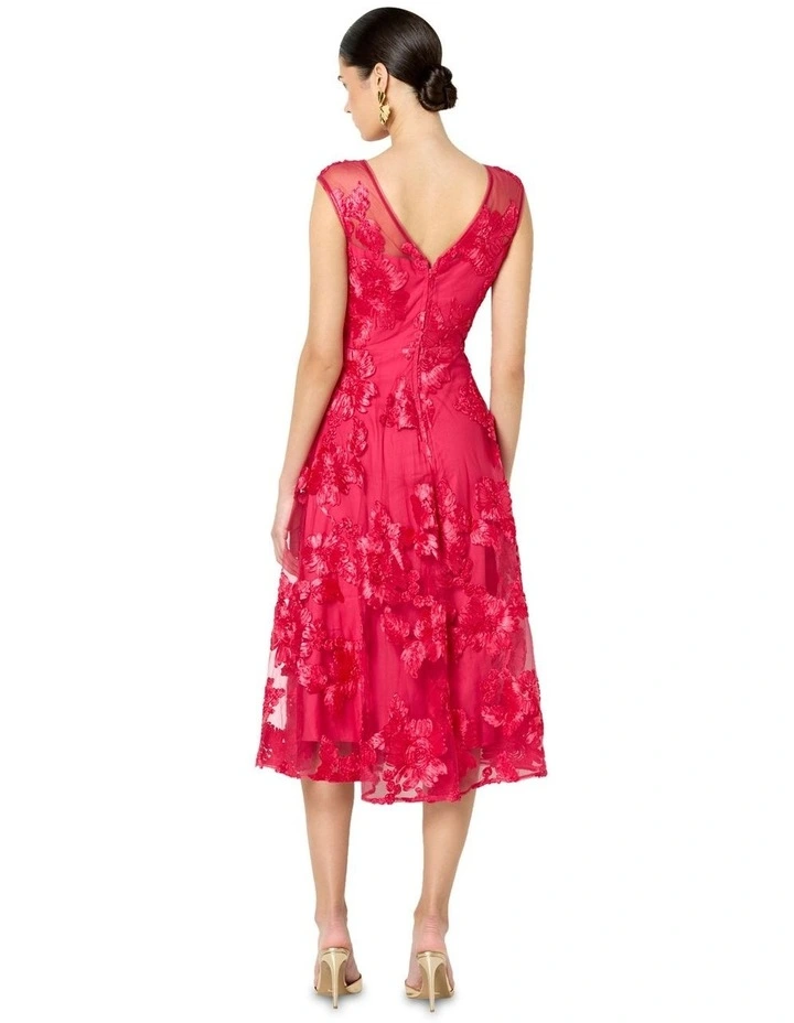 Isha Ribbon Lace Dress in Pink image 5