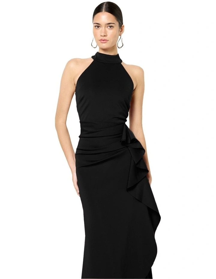 Sebastian Halter Gown in Black image 3