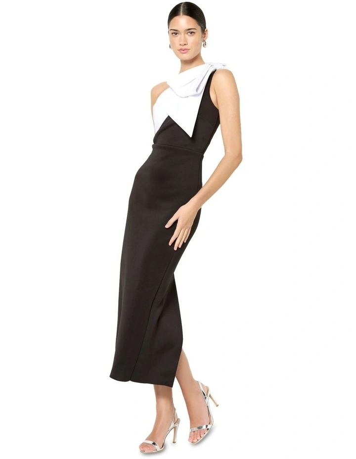 Lowan One Shoulder Dress in Black image 5