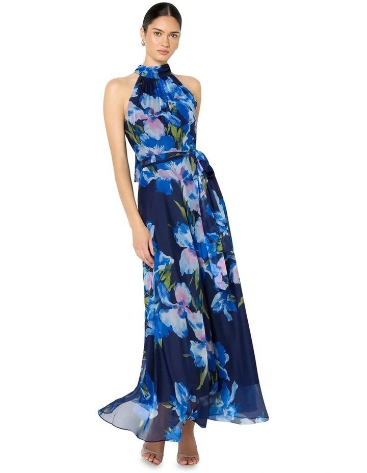Eliana Printed Halter Dress image 1