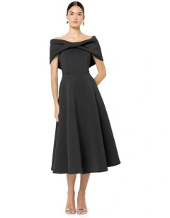 Mica Off The Shoulder Dress in Black