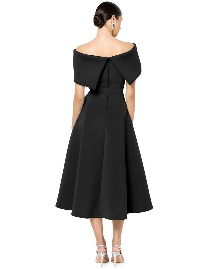 Mica Off The Shoulder Dress in Black image 2