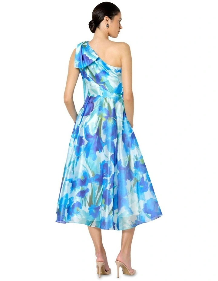 Winslow Floral Print Dress in Blue image 5