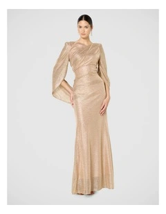 Alexie Metallic Knit Gown
