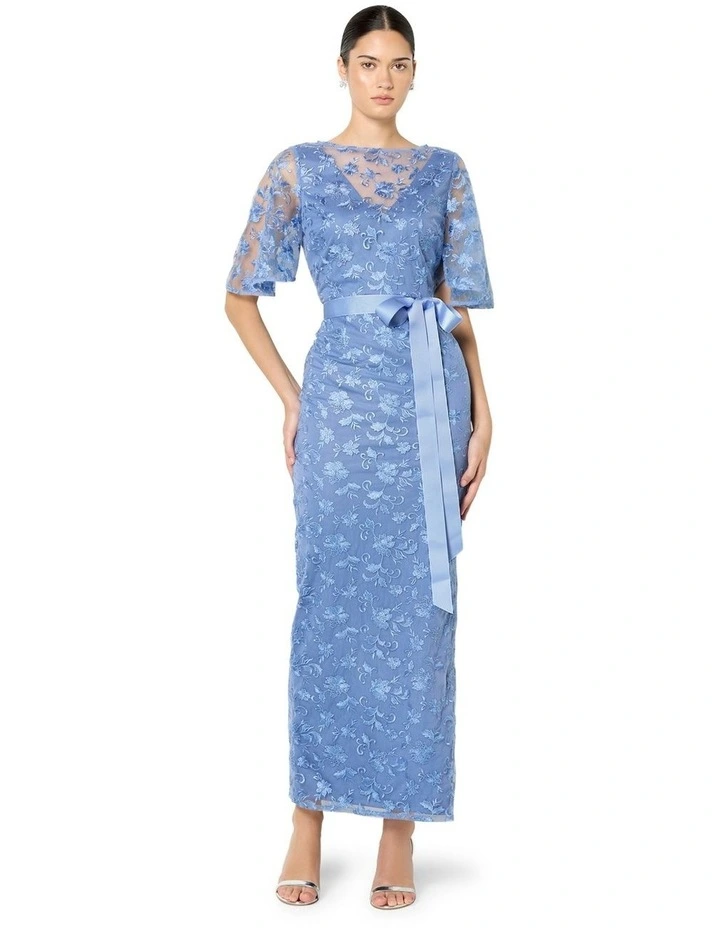 Cierra Lace Gown in Blue image 2
