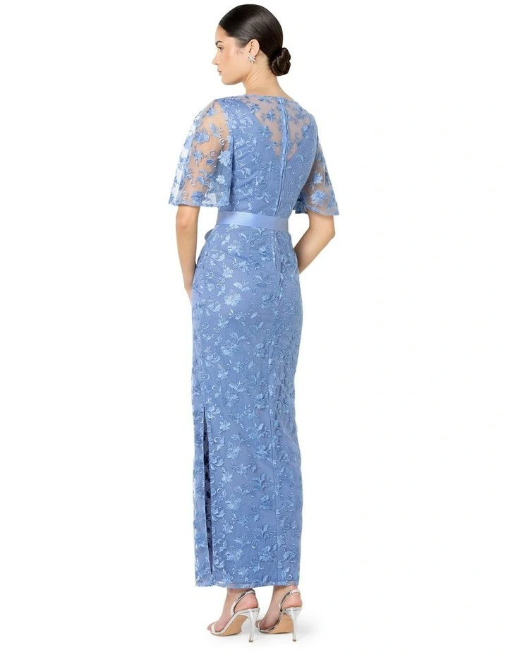 Cierra Lace Gown in Blue image 6