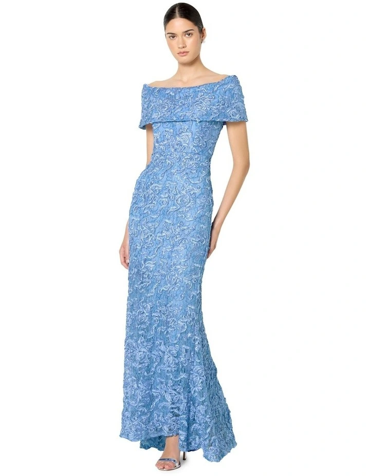 Emerson Lace Gown in Blue image 3