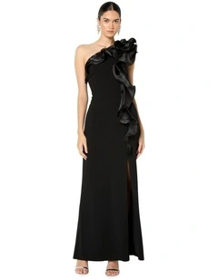 Adelyn Organza Gown in Black