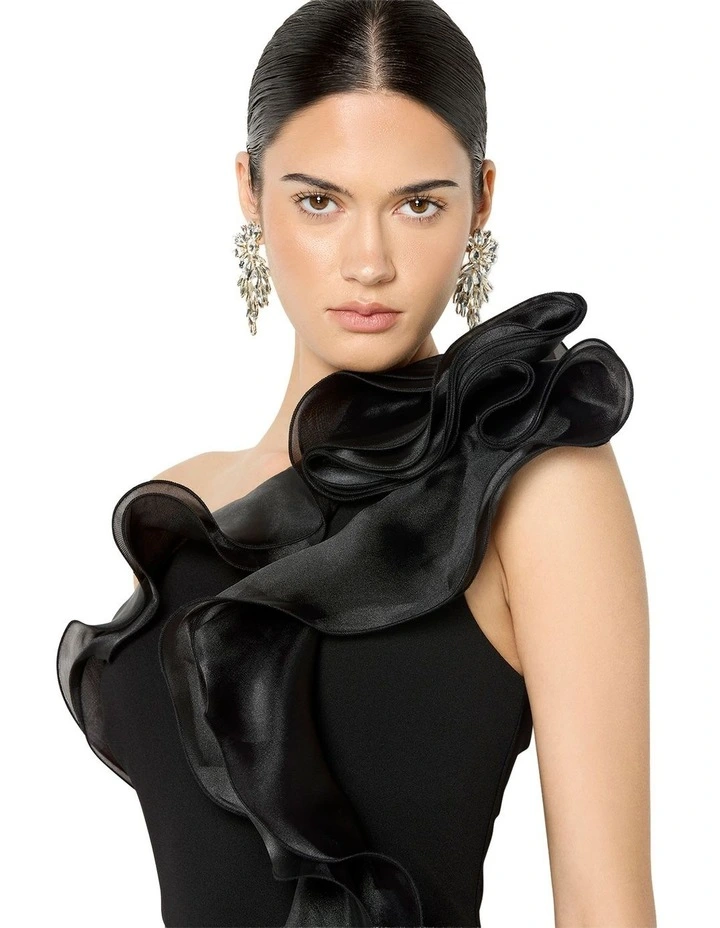 Adelyn Organza Gown in Black image 5