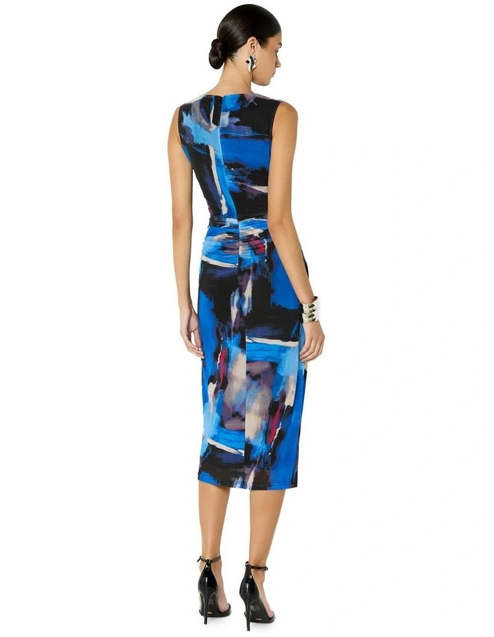 Faylen Printed Mesh Dress in Multi image 2