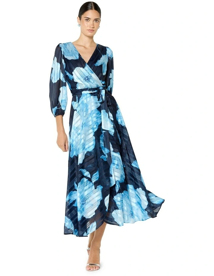 Soraya Printed Dress in Blue image 1