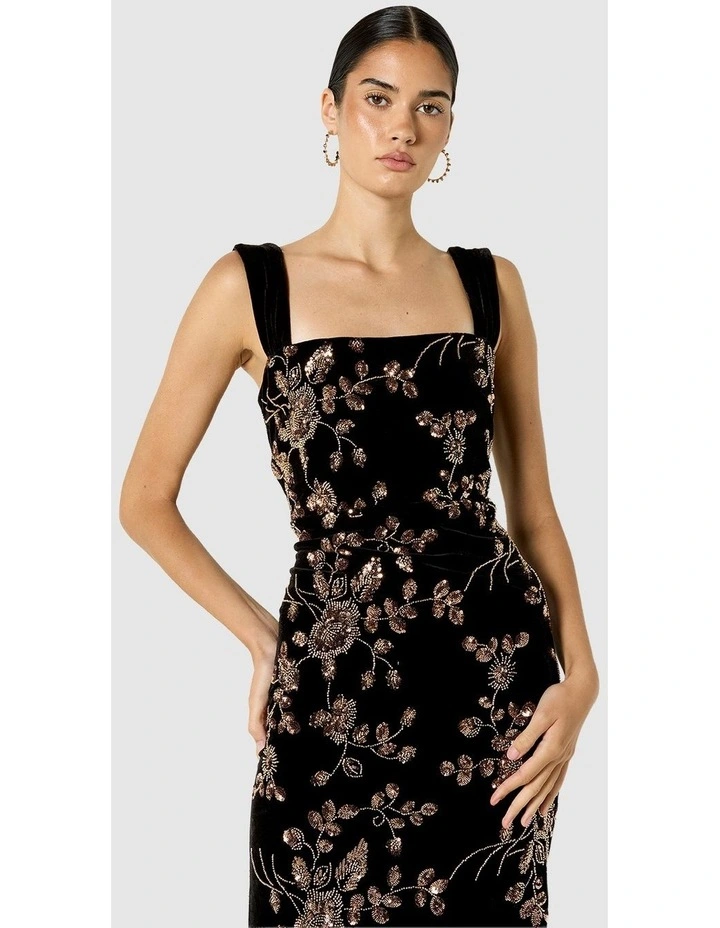 Violetta Velvet & Sequin Cocktail Dress image 4
