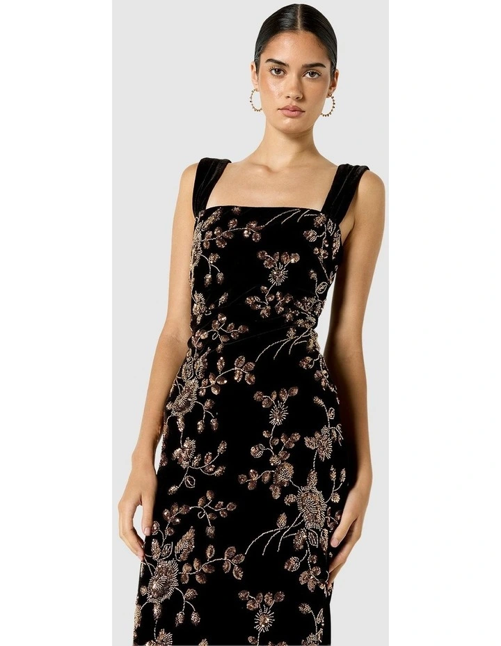 Violetta Velvet & Sequin Cocktail Dress image 5