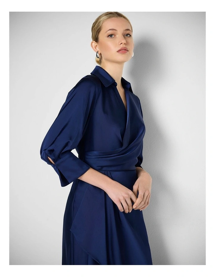 Gia Satin Shirt Dress image 4