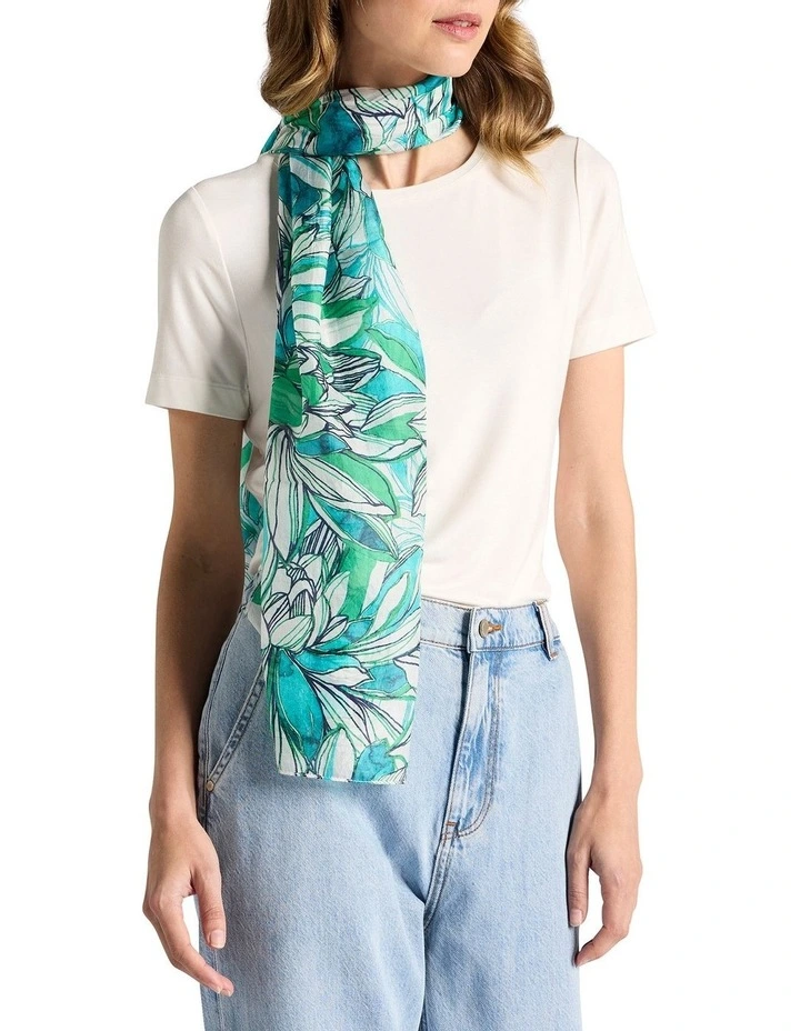 Mirabeau Silk Scarf in Multi image 1