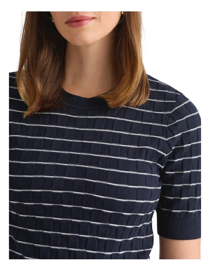 Eliora Cotton Knit in Navy image 3