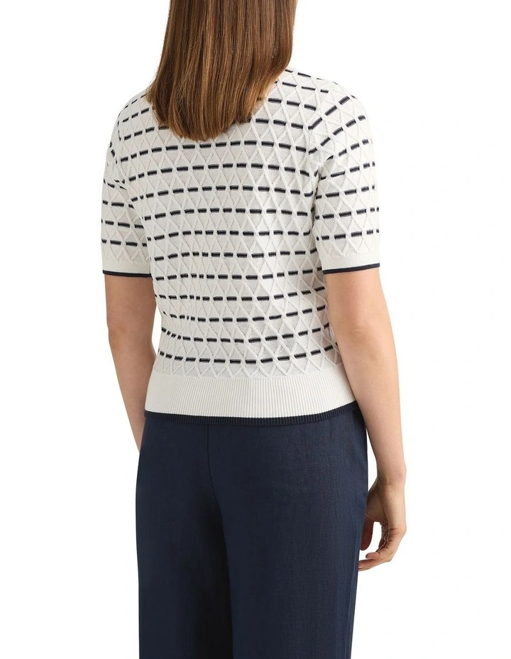 Decora Cable Knit in Ivory Multi image 4