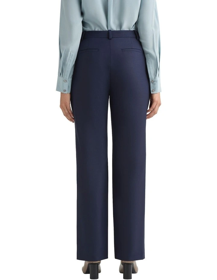 Hugo Wide Leg Pant in Navy image 4