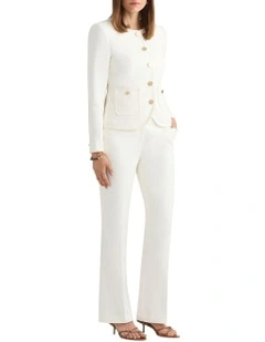 Mabon Textured Pant in Ivory